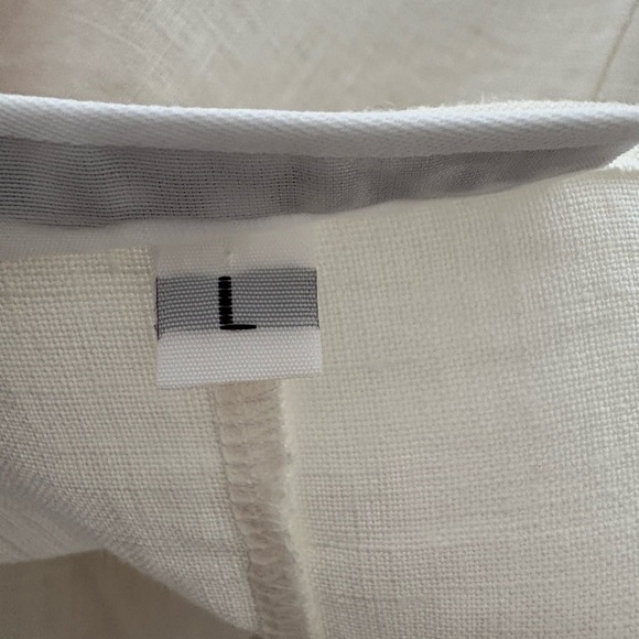 Bryn Walker Cream White Linen Midi Dress - Picture 8 of 10